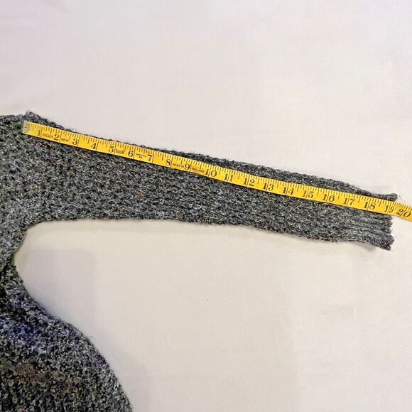 Express‎ Womens Cardigan Small Black/Gray Speckled Open Front Long Sleeve - Picture 8 of 8